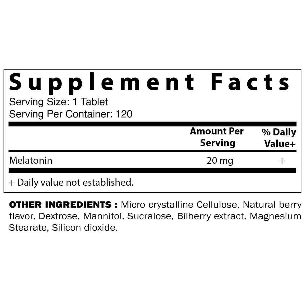 Vitamatic Melatonin 20mg Tablets | Vegetarian, Non-GMO, Gluten Free VitamaticBuy Supplements Australia
