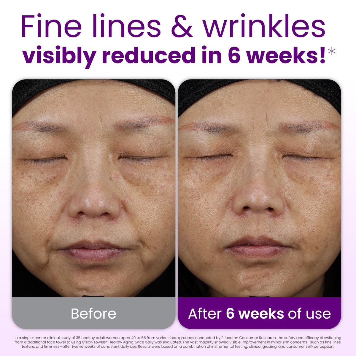 CLEAN SKIN CLUB Healthy Aging Clean Towels® XL, Smooths Fine Lines Wrinkles & Texture, Disposable Face Dry Wipes, XL - 1 Pack (50 count) - Maple Wellness Supplements