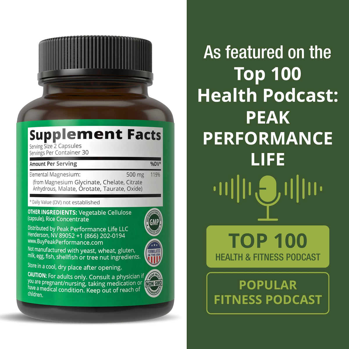 Magnesium Glycinate + Citrate + Malate + Chelate + Orotate + Taurate + Oxide. 7 Forms of Magnesium Complex. 500mg Supplement Capsules for Women & Men. 2 Pills for Sleep, Leg Cramps, Muscles - Maple Wellness Supplements