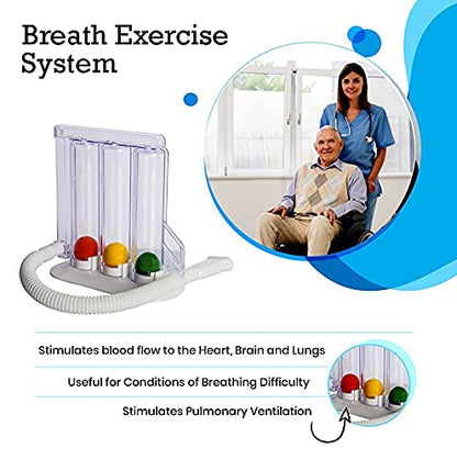 HealthAndYoga(TM) Deep Breathing Exerciser - Breath Exercise Measure SoulGenieBuy Supplements Australia
