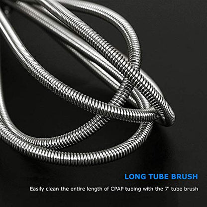 CPAP Tube Cleaning Brush-7 Feet Flexible + 7 Inches Handy Stainless Steel SUNMUBuy Supplements Australia