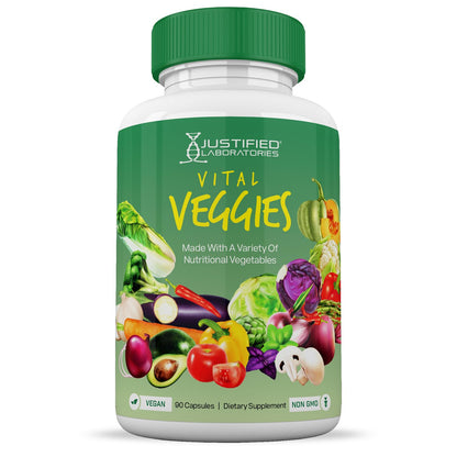 (6 Pack) Vital Fruits and Veggies Supplement Whole Food Red & Green Superfoods Justified LaboratoriesBuy Supplements Australia