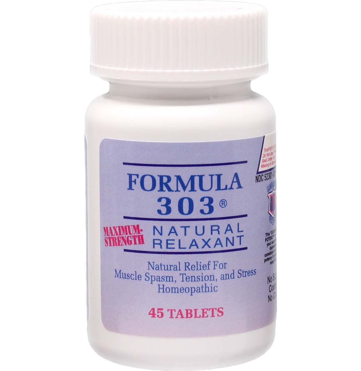 Dee CEE Labs Formula 303 Maximum Strength Tablets, 45 Tablets; All-Natural containing