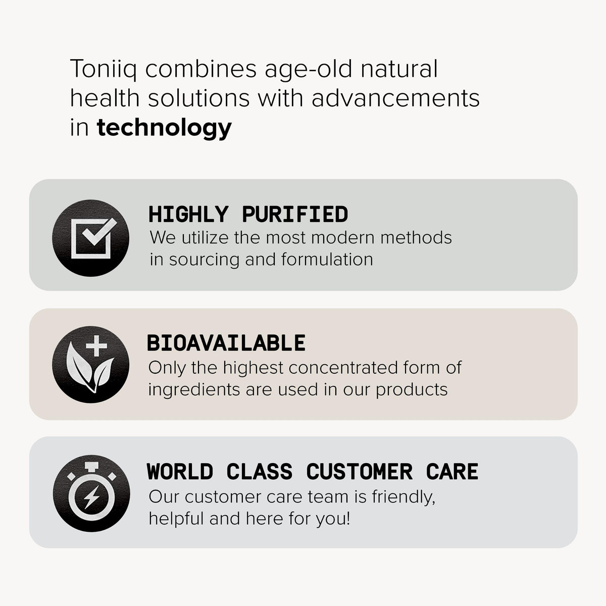 Toniiq Ultra High Strength Glutathione Capsules - 1000mg Concentrated Formula - 98%+ Highly Purified and Bioavailable - Non-GMO Fermentation
