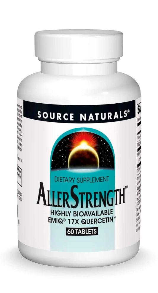 Source Naturals AllerStrength Fast-Acting Seasonal Immune Support - Highly Bioavailable Quercetin* - 60 Tablets Source NaturalsBuy Supplements Australia