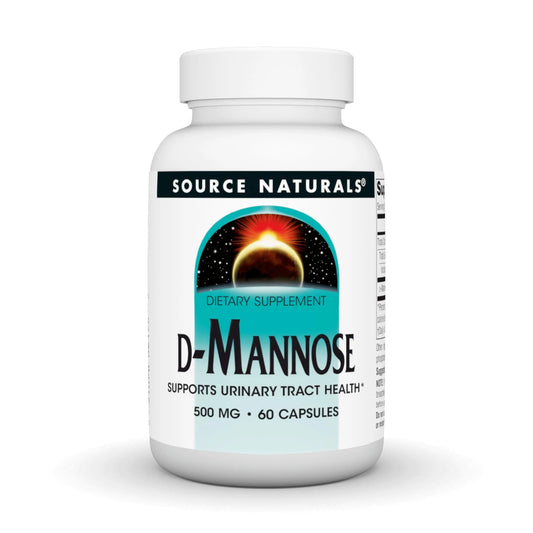 Source Naturals D-Mannose, Potent Urinary Tract & Bladder Health Support*, 500mg - 60 Capsules Source NaturalsBuy Supplements Australia