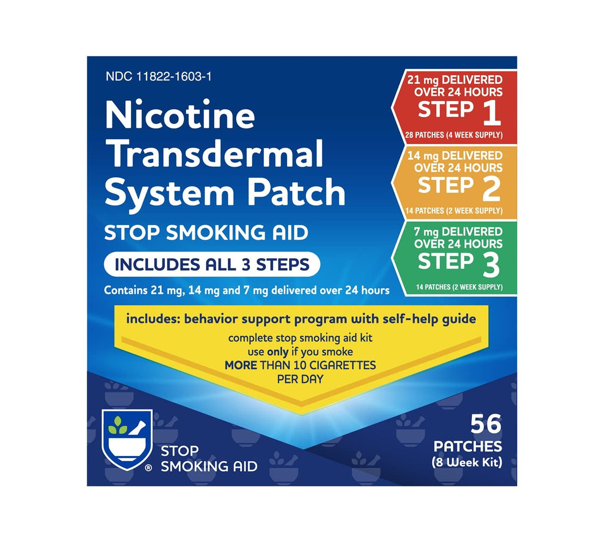 Rite Aid Nicotine Patch Kit, Steps 1 Through 3 to Quit Smoking, 21, 14, 7mg Rite AidBuy Supplements Australia