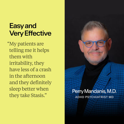 Stasis Daytime Energy & Focus Supplement for Men & Women with Vitamin D3, L Theanine, Ashwagandha & CoQ10, Cognitive Support Capsules for Morning Routines, Vegan,
