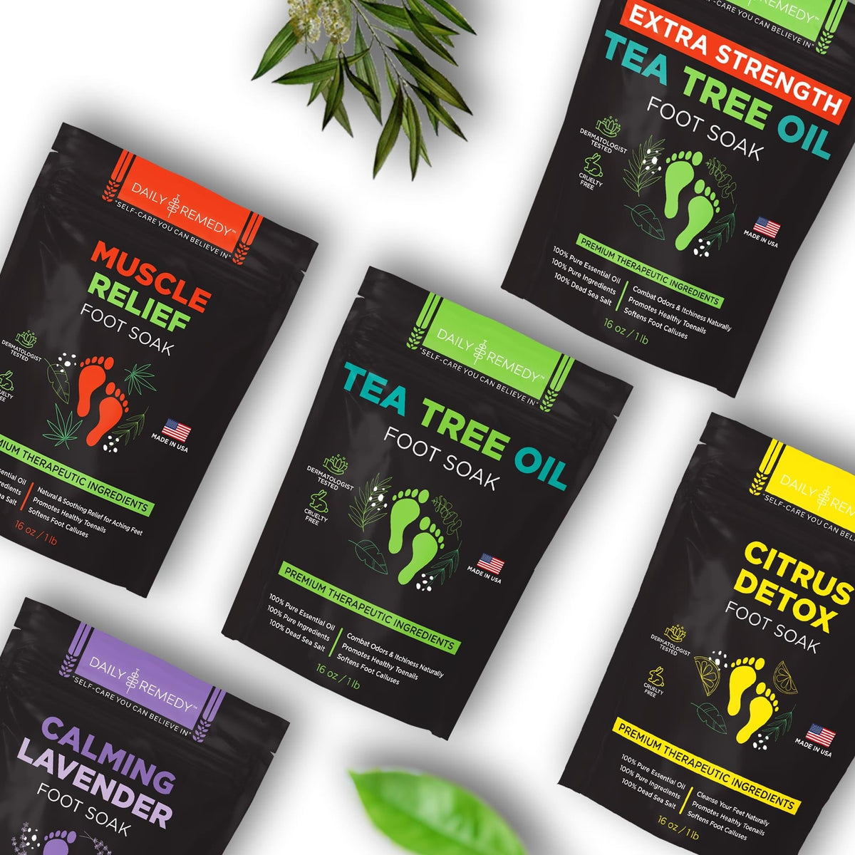 Tea Tree Oil Foot Soak with Epsom Salt - Made in USA - for Toenail Athletes Foot DAILY REMEDYBuy Supplements Australia