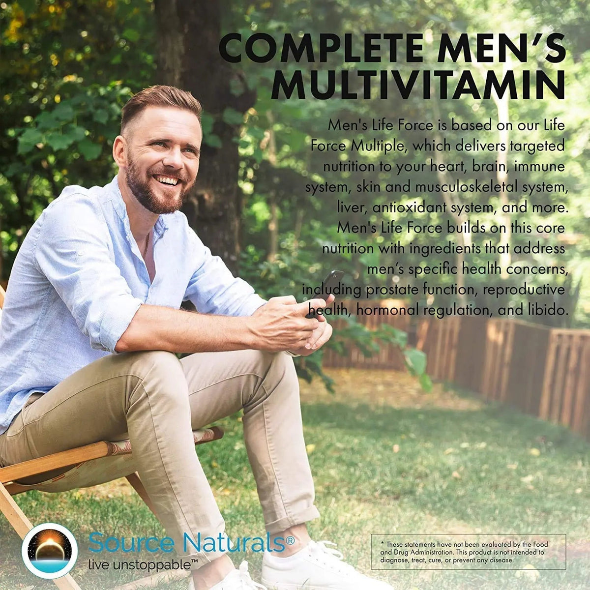 Source Naturals Men's Life Force Multiple Daily Multivitamin & Immune Health Supplement - 13 Essential Vitamins, Nutrients & Minerals - 180 Tablets Source Naturals