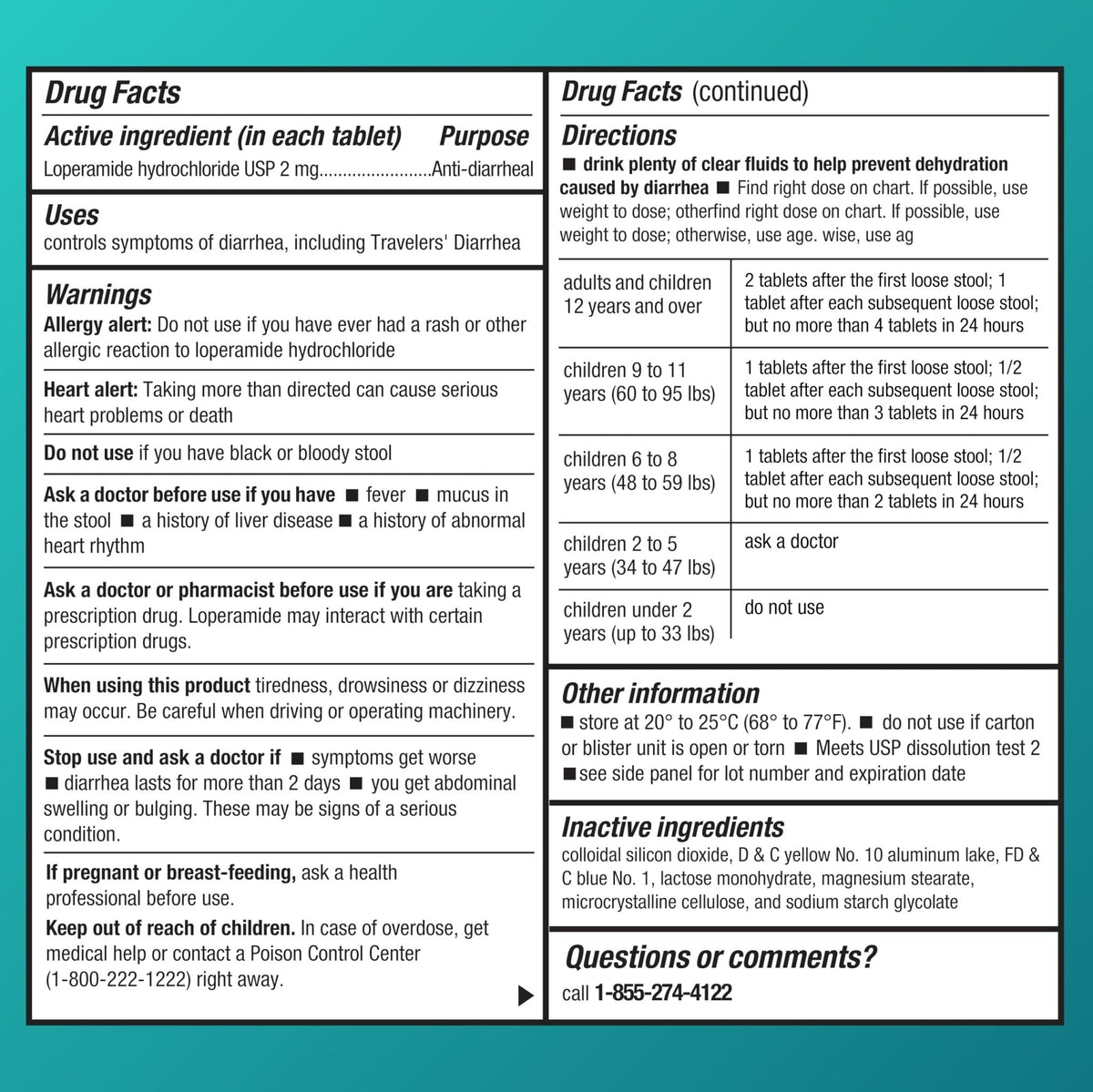 Amazon Basic Care Loperamide Hydrochloride Tablets, 2 mg, Anti-Diarrheal, 24 Count (Pack of 1) - Maple Wellness Supplements