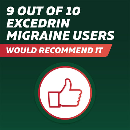 Excedrin Migraine Relief Caplets to Alleviate Migraine Symptoms - 200 Count - Maple Wellness Supplements