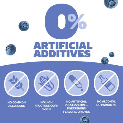 Genexa Children's Clean Acetaminophen | Pediatrician Preferred Ingredients | Pain & Fever Reducer for Kids | Dye Free, 0% Artificial Additives | Ages 2-11, Delicious Organic Blueberry Liquid, 4 fl oz - Maple Wellness Supplements