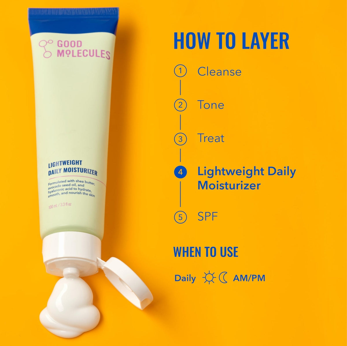 Good Molecules Lightweight Daily Moisturizer Face Cream Pack 2 – 100 ml / 3.38 fl oz Each - Maple Wellness Supplements