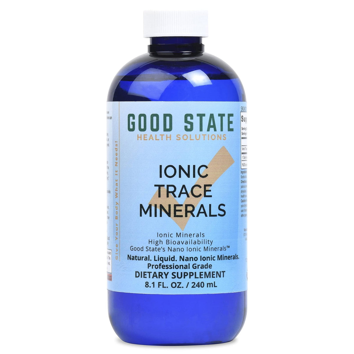 Good State Liquid Ionic Trace Minerals (96 servings at 125 mg - 8 fl oz) - Maple Wellness Supplements