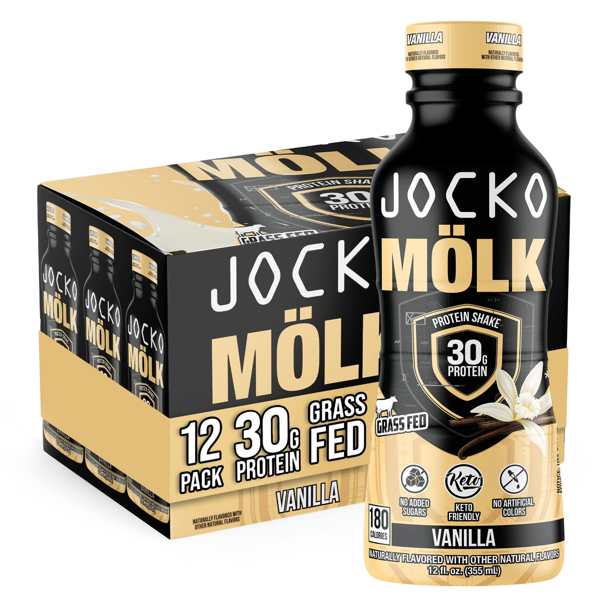 Jocko Fuel Protein Shake Bundle - Vanilla and Chocolate (24 Count) - Maple Wellness Supplements