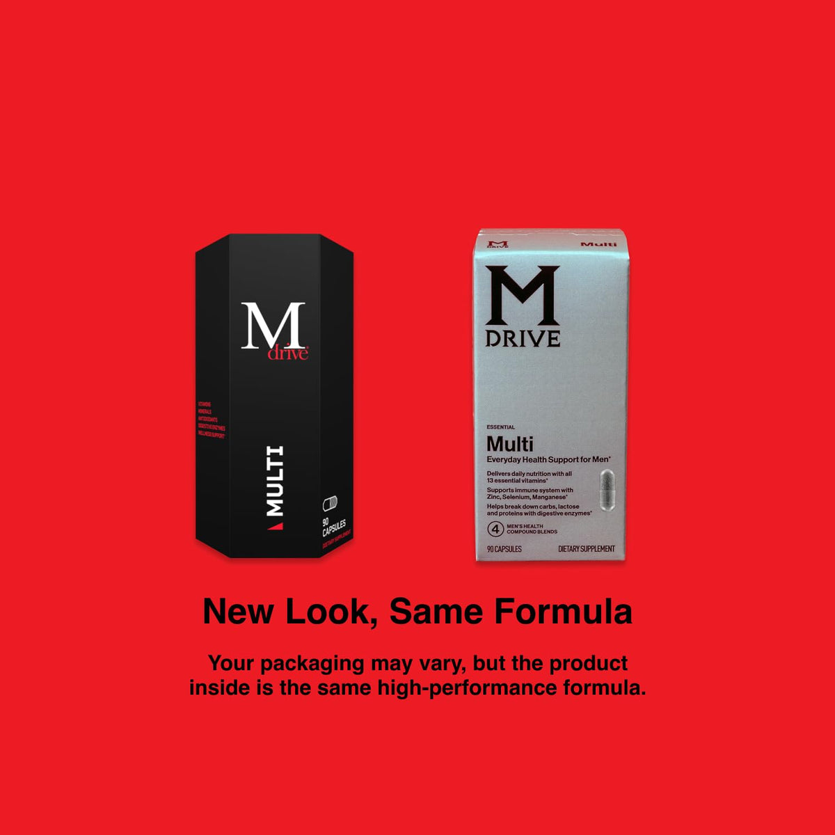 Mdrive Elite Multi - Natural Energy, Strength, Stress Relief, Lean Muscle, Immune Health Support from Zinc, Selenium, Manganese & Vitamin D, Enzymes for Digestive Support - Maple Wellness Supplements