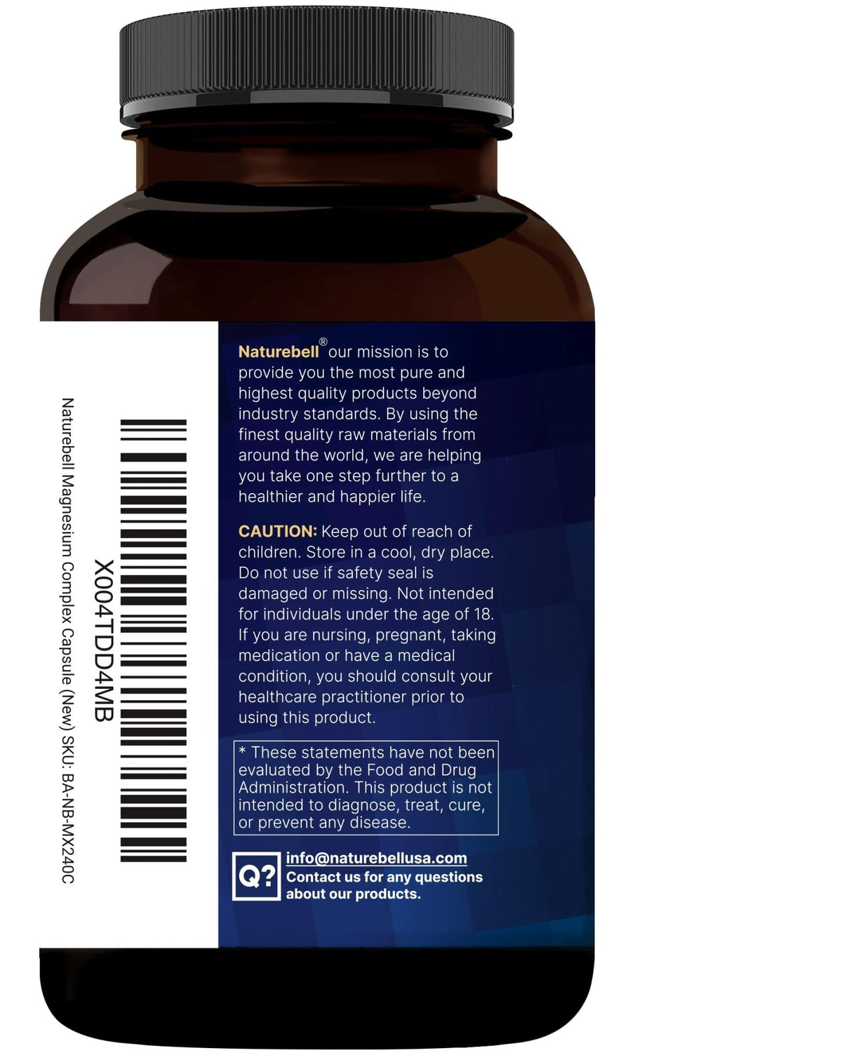 NatureBell 12-in-1 Magnesium Complex 1000mg, 4-Months Supply – Magnesium Glycinate, Citrate, Taurate, Malate, & More – High Absorption Formula for Men & Women – Chelated & Purified – 240 Capsules - Maple Wellness Supplements