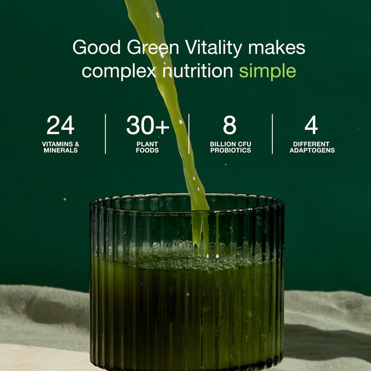 Nuzest Greens Powder Good Green Vitality – Vitamins, Minerals & Superfoods – Vegan Multivitamin Supplement (300g) - Maple Wellness Supplements