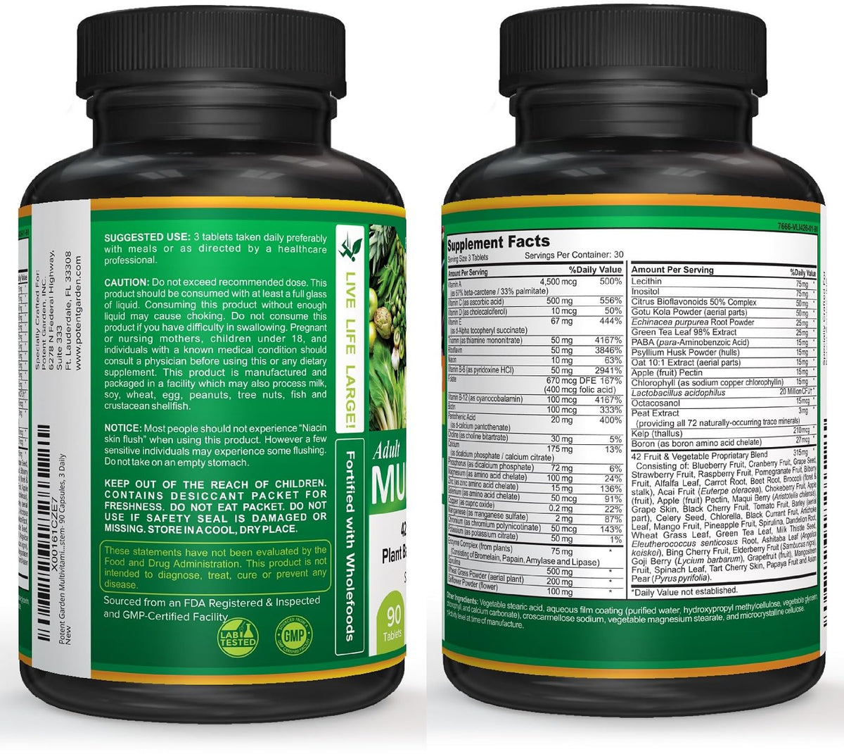 Potent Garden Daily Nutrition Bundle – Superfood Greens + Multivitamin - Maple Wellness Supplements