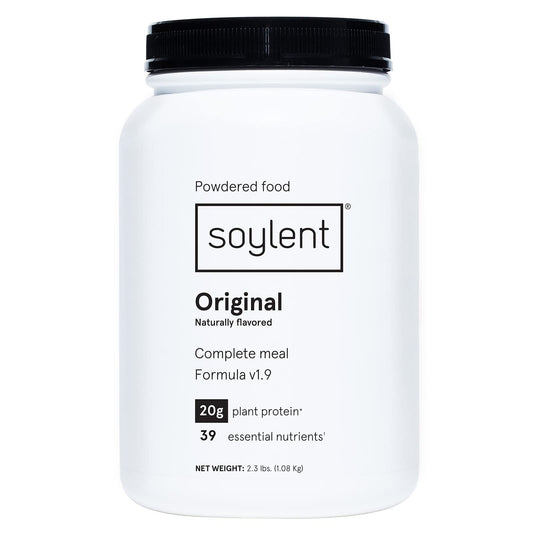 Soylent Complete Nutrition Gluten-Free Vegan Protein Meal Replacement Powder, Original, 36.8 Oz - Maple Wellness Supplements