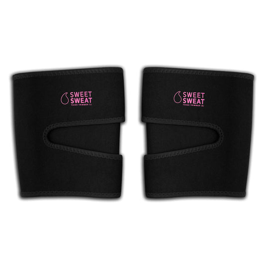 Sports Research Sweet Sweat Thigh Trimmers for Men & Women Increases Sweat & Activity to the Thighs during Exercise (Pink Logo, Medium) - Maple Wellness Supplements