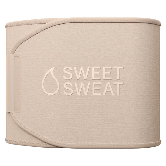 Sports Research Sweet Sweat Toned Waist Trimmer for Women and Men | Premium Waist Trainer Belt to 'Tone' your Stomach Area (Quartz, Small) - Maple Wellness Supplements