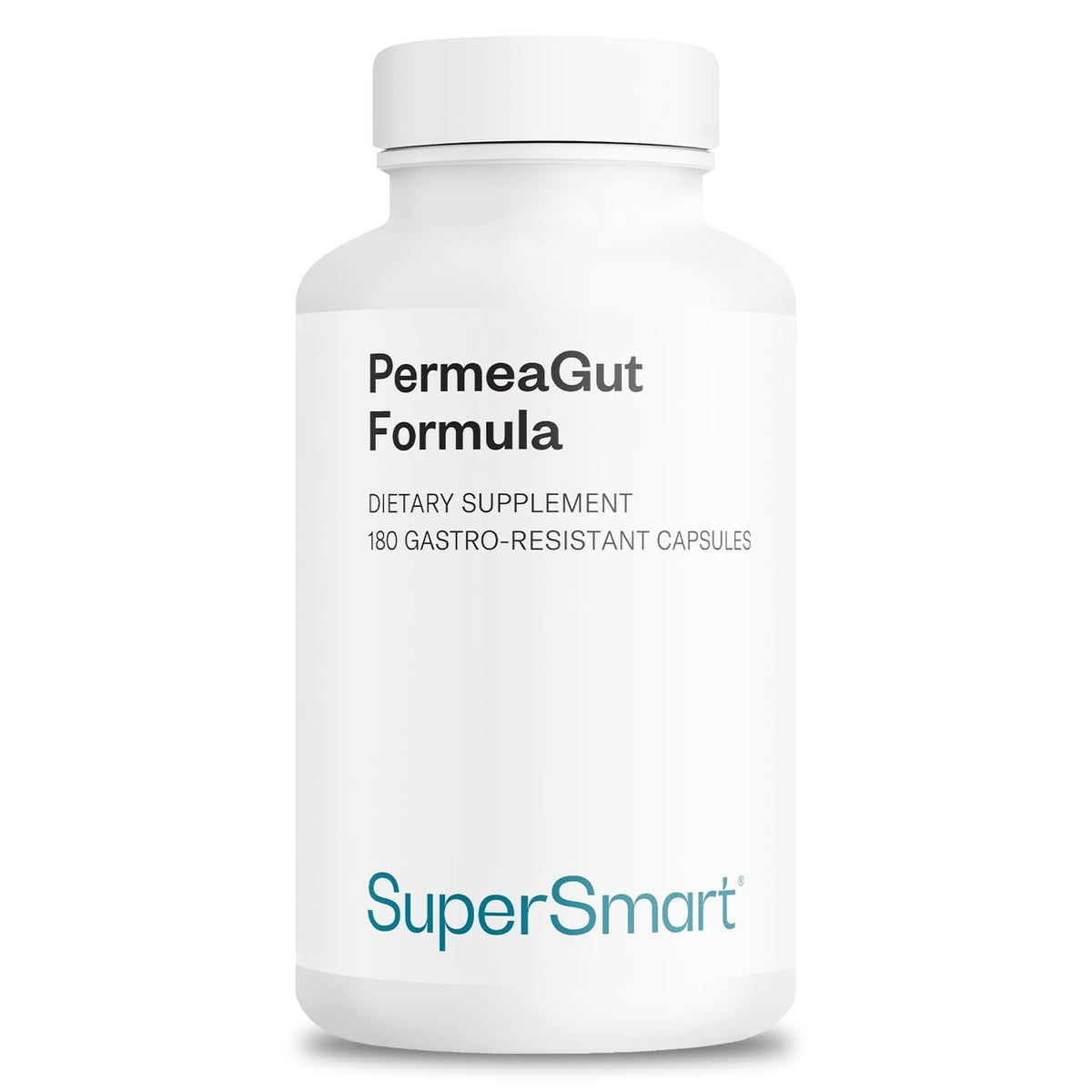 Supersmart PermeaGut Formula (High Potency) - with L-Glutamine, ButiShield Calcium Butyrate, Zinc-L-Carnosine - Gut Barrier Support | Vegan & Gluten Free - 180 Gastro-Resistant Capsules - Maple Wellness Supplements