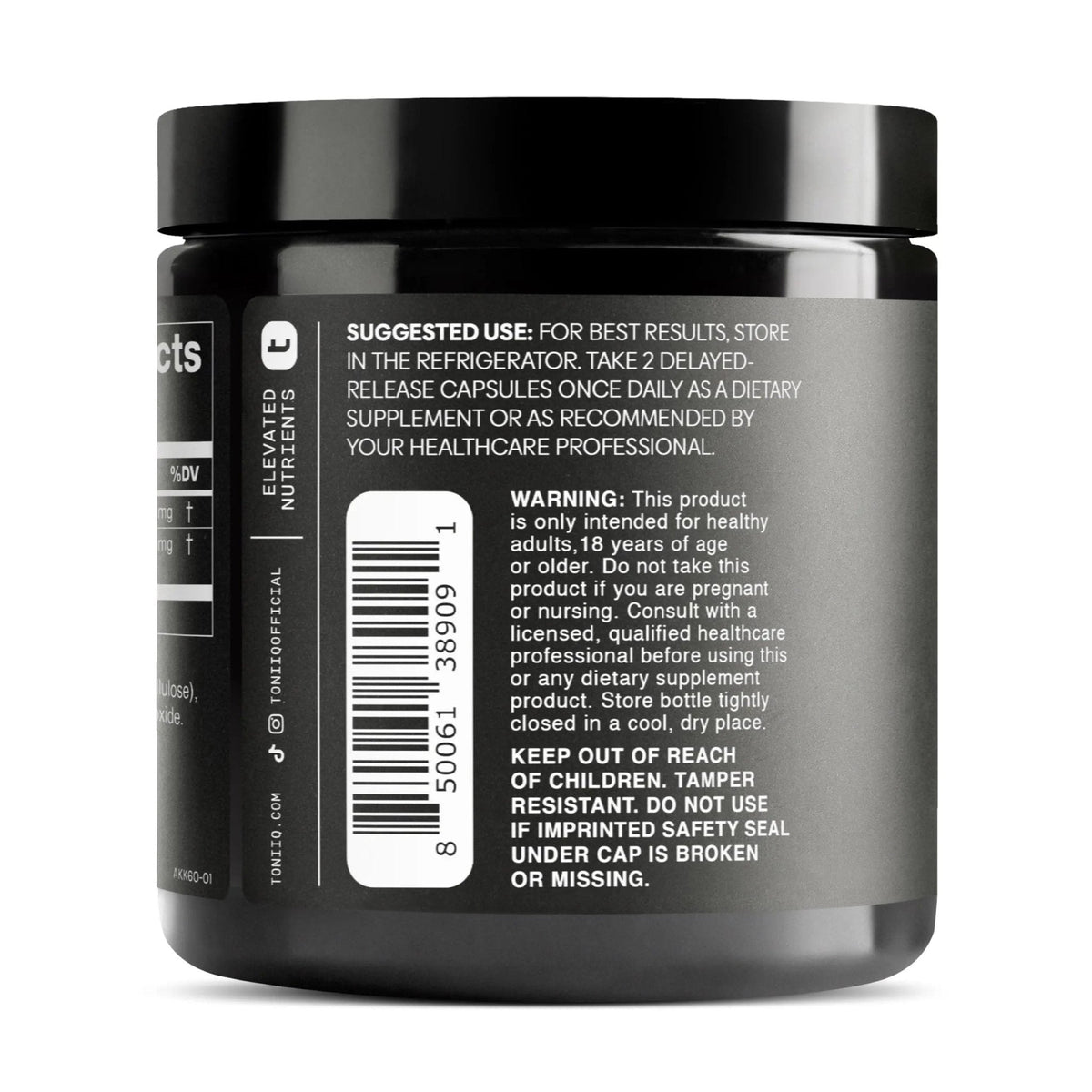Toniiq Akkermansia Probiotic – 10 Billion TFU – Supports Gut Health & GLP-1 Activity - Maple Wellness Supplements