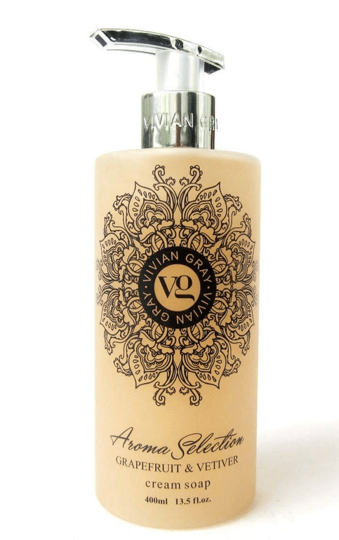Vivian Gray Aroma Selection Cream Soap 400ml 13.5 FL Oz (Grapefruit & Vetiver) - Maple Wellness Supplements